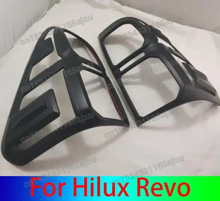

Для Hilux Revo 2015, 2016, 2017, 2018, 2 шт., задняя фонарь в черном стиле, обшивка заднего фонаря, задняя крышка