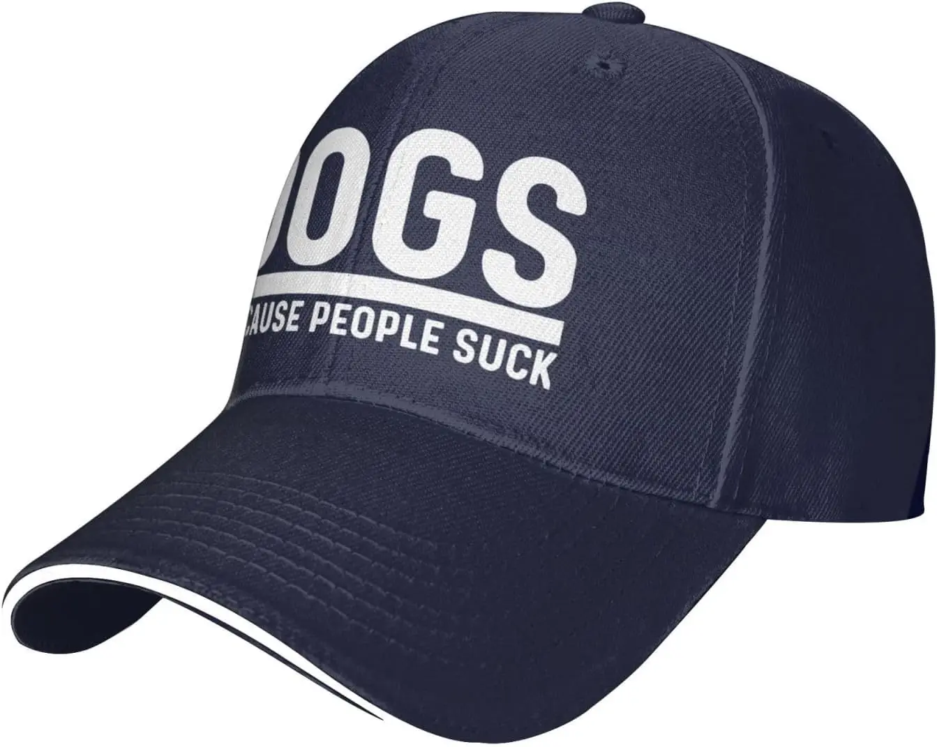 Dogs Because People Suck Hat Men Baseball Hats Funny Hat