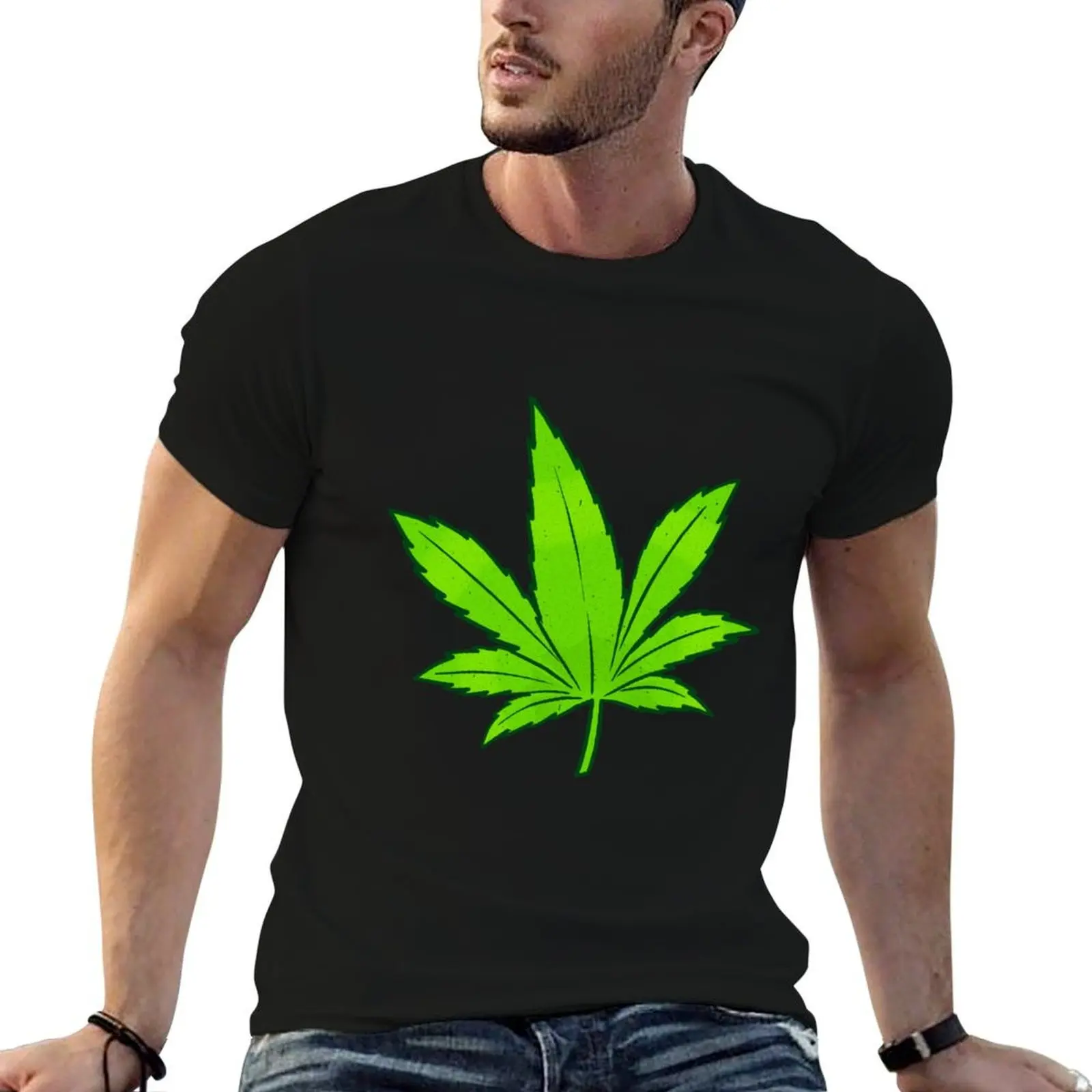 

graphic t luxury shirts t Weed t Leaf cotton man shirt man shirt T-Shirt mens
