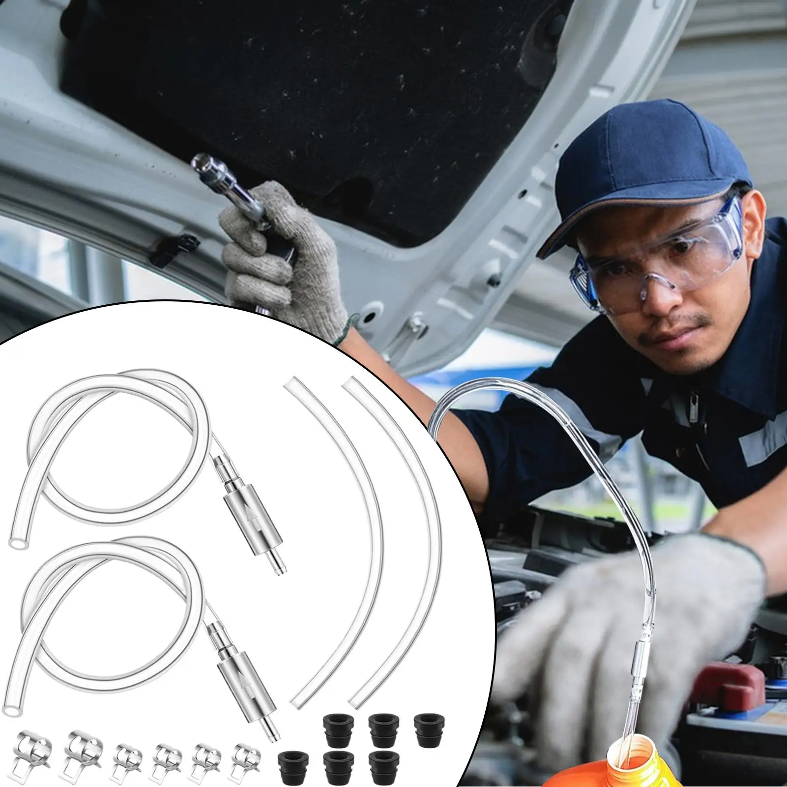 Brake Bleeder Hose Brake Bleeding Hose Tool Check Valve Wear-resistant Hydraulic System Bleeding Tool for Automotive Daily Care - view 4
