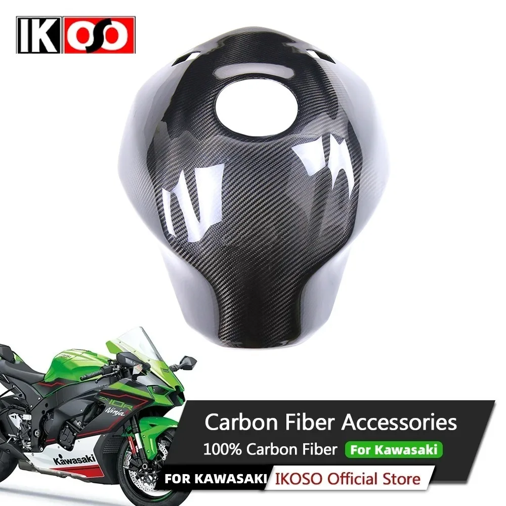 For Kawasaki H2/H2R 2015-2022 Motorcycle Modification Casing Pure 3K Carbon Fiber Fuel Tank Cover Fairing Motorcycle Accessories