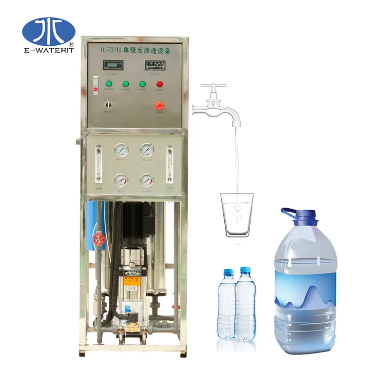 

Industrial Water Purifier Water Equipment 500 LPH RO Plant For Drinking Water