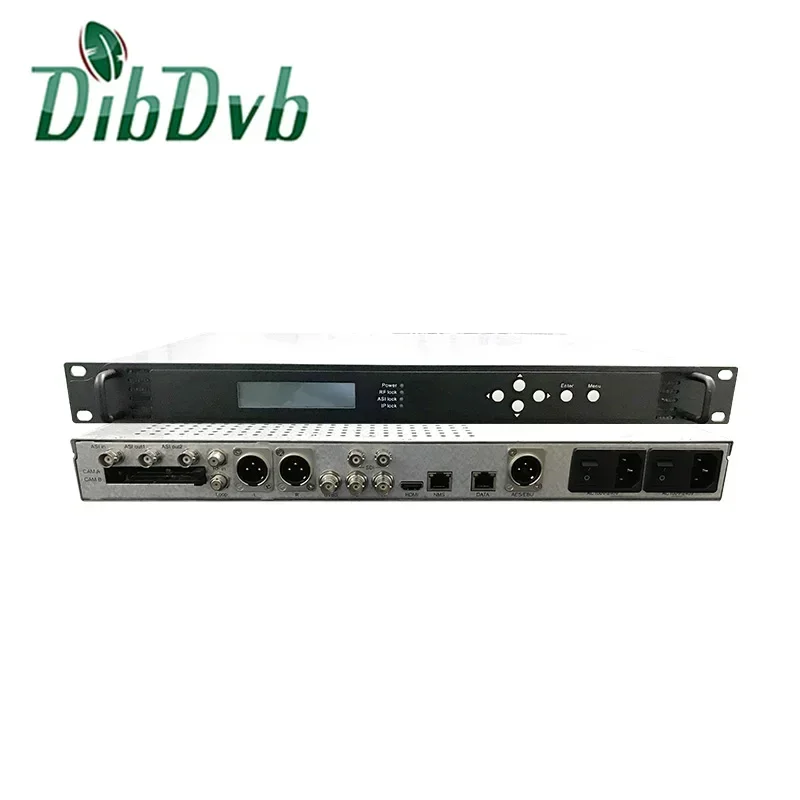 2025DVB-S2 DVB-T2 Professional HEVC H265 hd sdi IRD Decoder support biss decryption