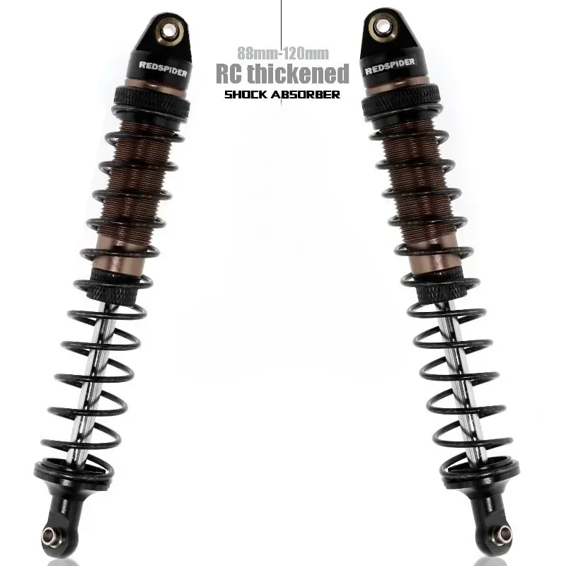 1Set 120MM Metal Shock Absorber for RC Car 1/8 SLEGE Sled Flying God FS Total Length Trxs