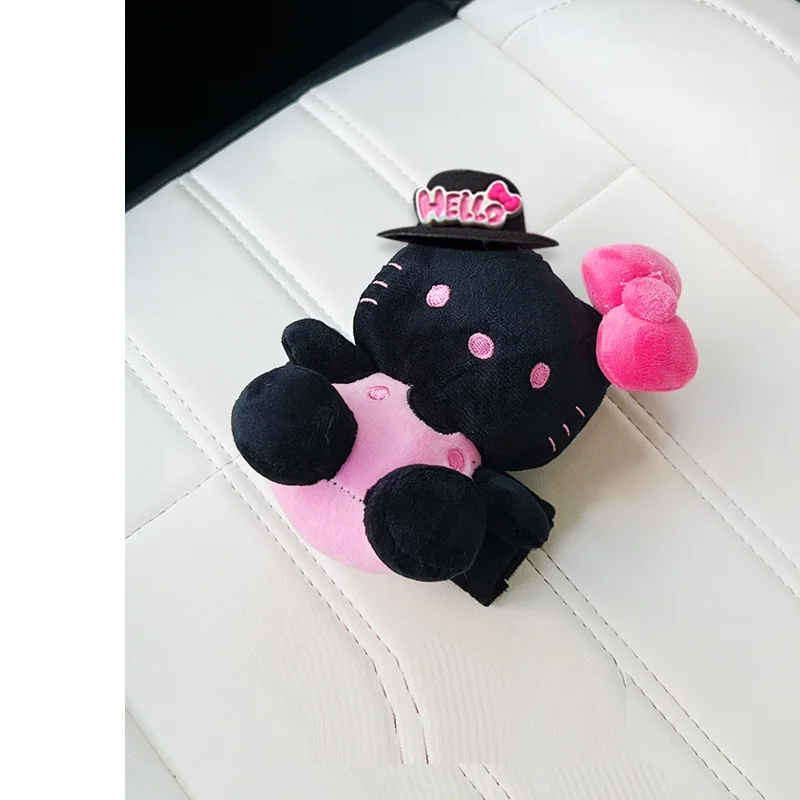 الكرتون مرحبا كيتي سقف السيارة مسند الذراع يغطي لينة سانريو kawaii سقف السيارة غطاء مقبض السيارات الداخلية اكسسوارات السيارات الداخلية هدية #4