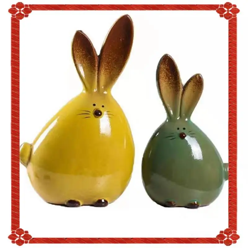 

Figurine Set Home Decor Furnishing Animal Statues Set Kit Porcelain Modern Art Home Decoration Crafts Gift