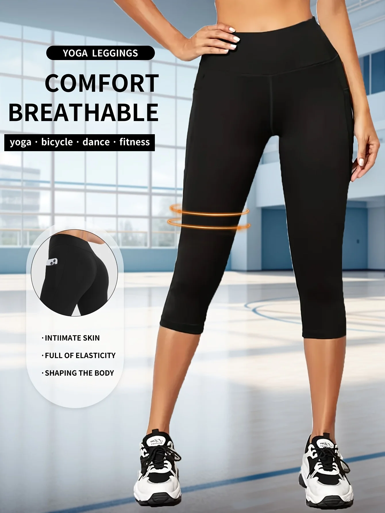 Leggings de cintura alta para mujer, bolsillos únicos de doble cara, leggings deportivos ajustados, adecuados para fiestas y deportes al aire libre