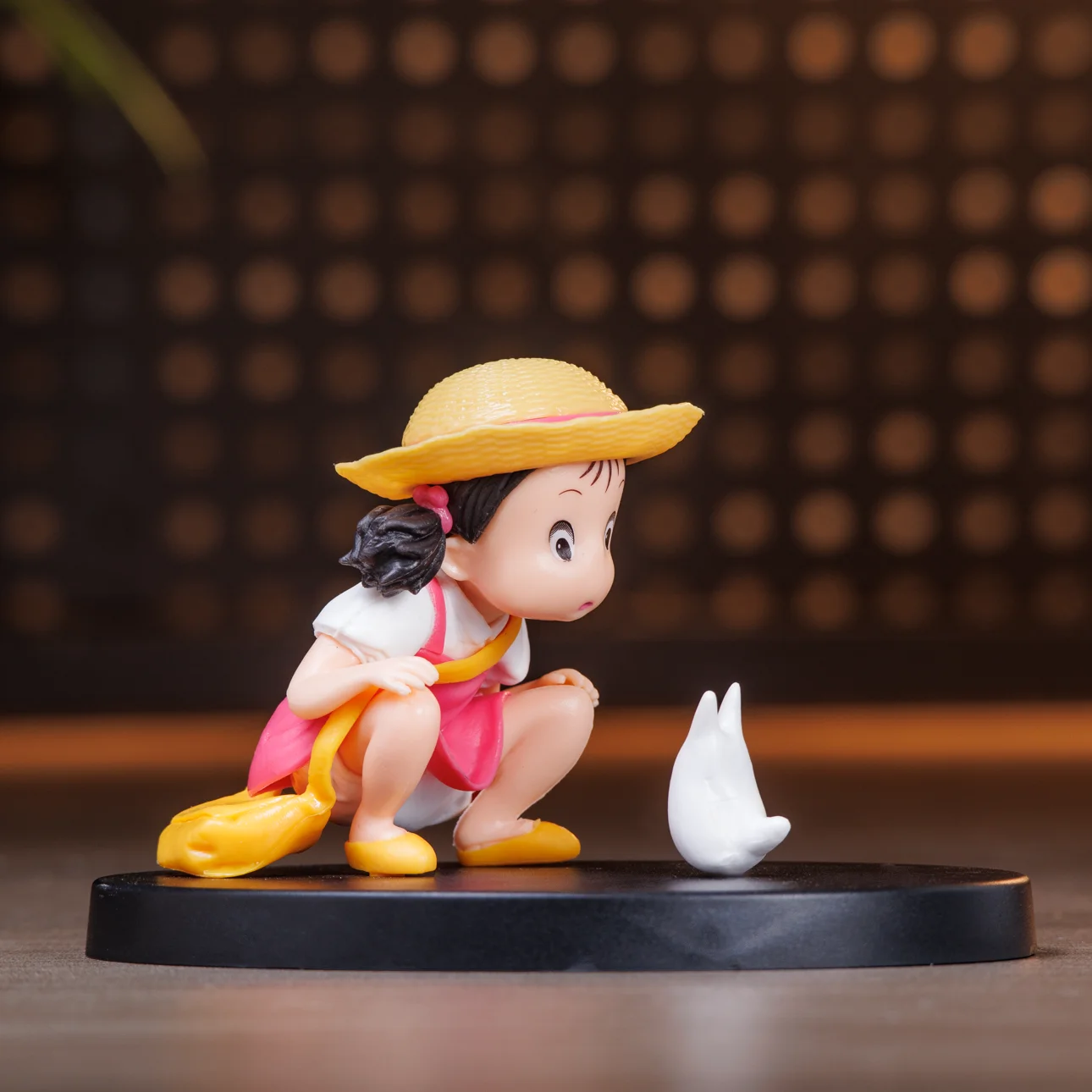 Totoro Mei أنيمي الشكل-Mei القرفصاء الشكل Kawaii دمية تحصيل نموذج عمل تمثال PVC تمثال دمية جمع الديكور