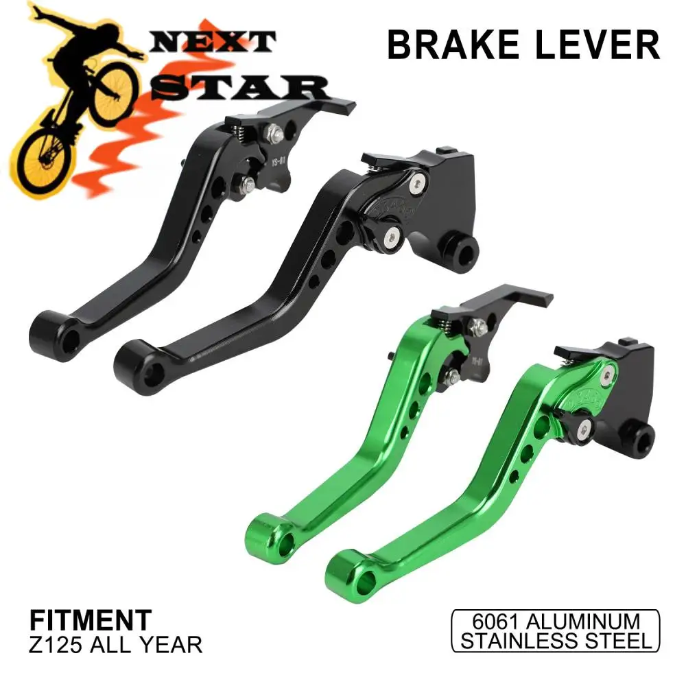 

Adjustable Brake Lever Clutch Lever Handle Drum Modified Lever For Kawasaki Z125 all year 2010 2011 2012 Motorcycle Accessories