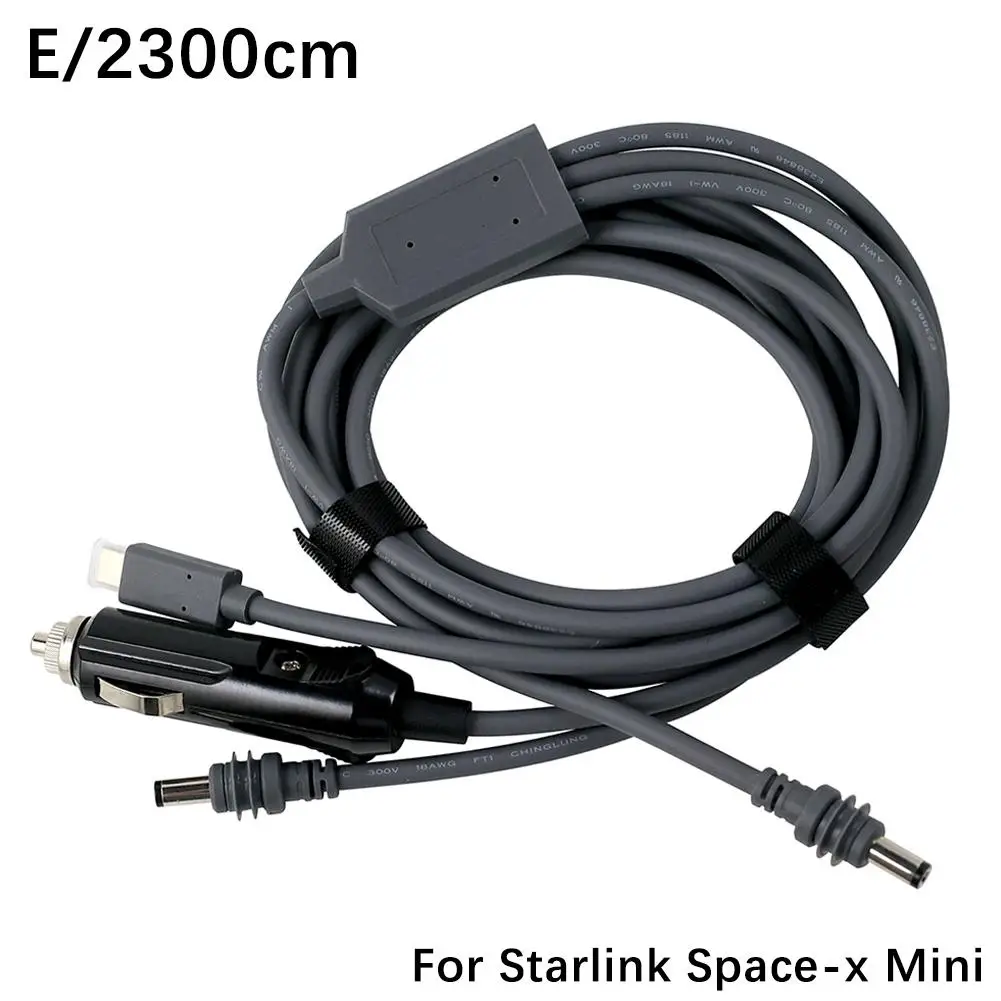 3in1 USBC/DC/Car Charger To Dc Power Cable For Starlink Mini Space-x Mini 1to3 Multifunctional Waterproof Cable For RV Yacht