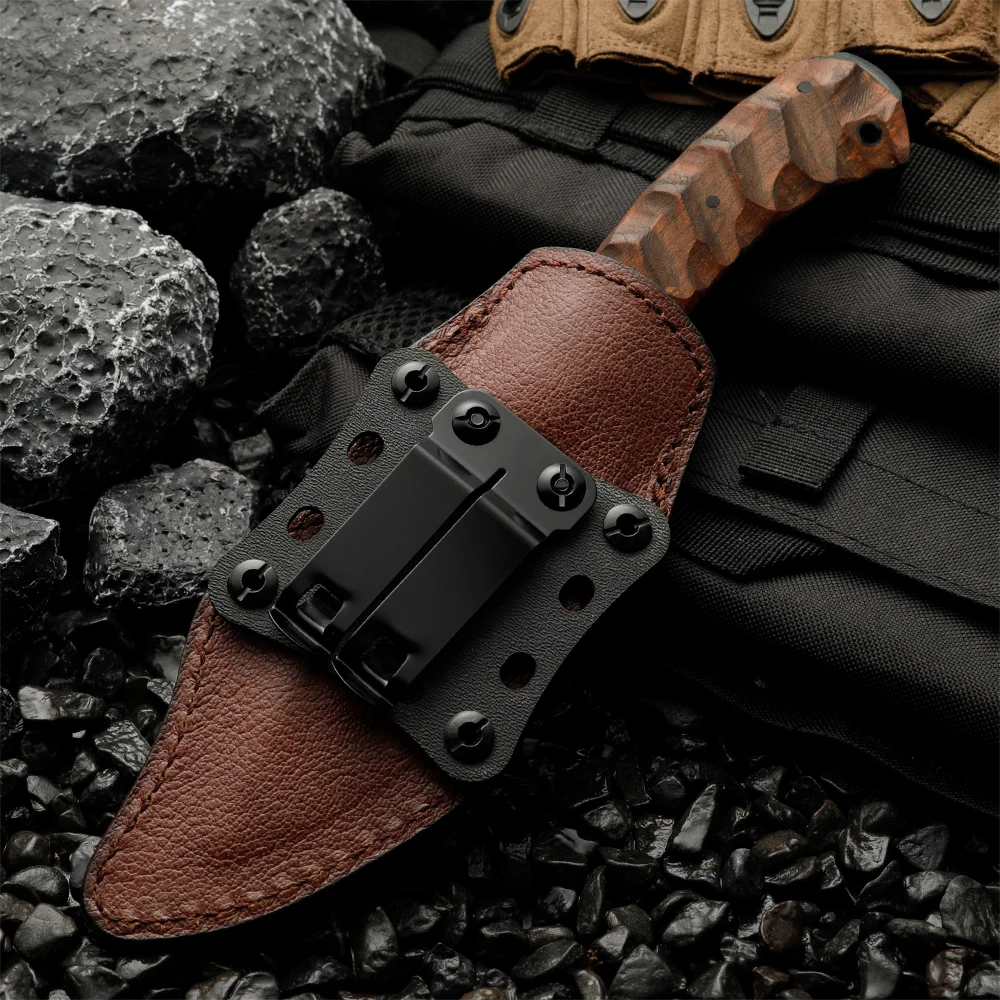 80crv2 high-quality steel linen handle outdoor integrated knife wilderness survival knife outdoor camping mountaineering high ha