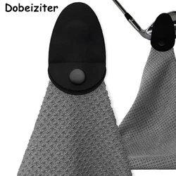 Silicone magnet golf towel fiber pineapple waffle factory plus logo sports outdoor towel