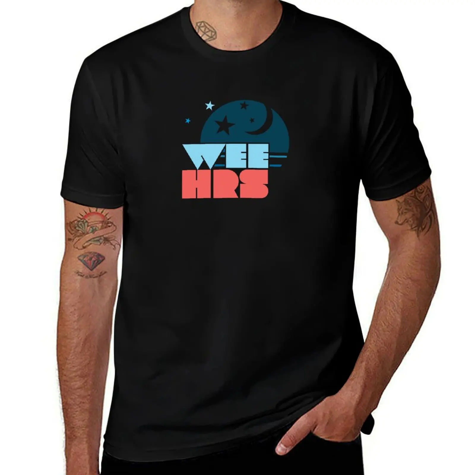 

WEE BLOCK LETTERS T-Shirt summer top quick drying big and tall t shirts for men