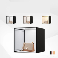 SH 45 65 80cm Photo Studio Light BoxPhotography Adjustable Brightness Photo Background Shooting Include 5Pcs Background Board