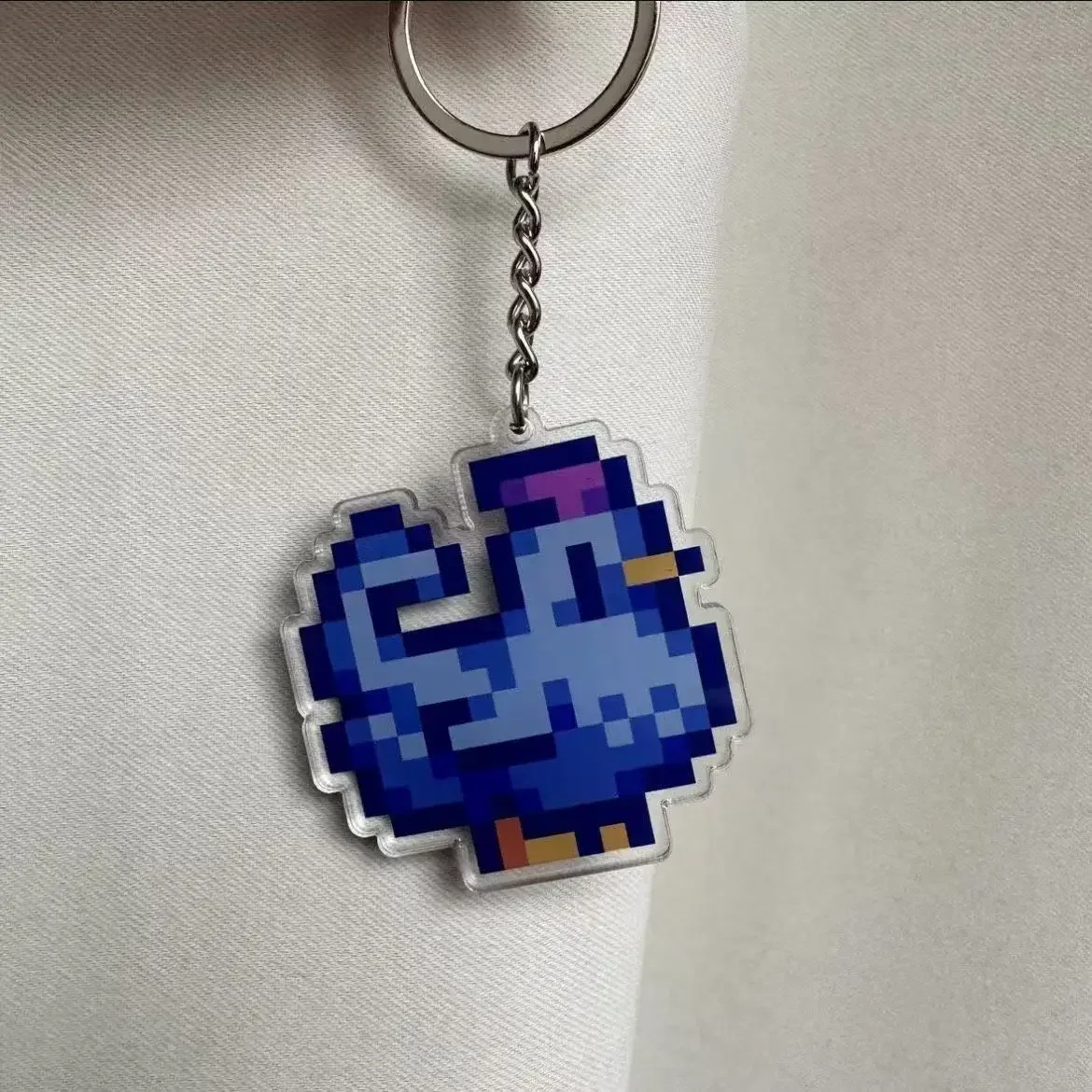 سلسلة مفاتيح مصنوعة من الأكريليك قلادة لعبة تحت عنوان سلسلة المفاتيح Starbound Valley اليدوية كيرينغ مجوهرات الإكسسوار من البر الرئيسى للصين #4