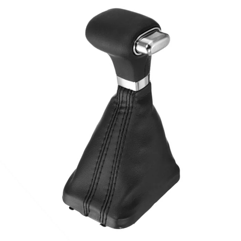 

A90Q-4X Car AT Car Gear Shift Knob Gaitor Shifter Lever Gear Stick Knob Leather Cover For Skoda Tiguan Touran Bora Passat