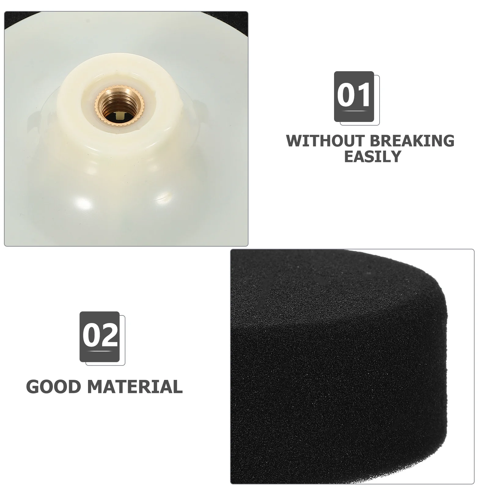 

5-дюймовая буферная насадка для дрели, полировальная подушечка, прочный губчатый шарик, автомобильный восковой буферный круг для лодки, полировальная подушечка