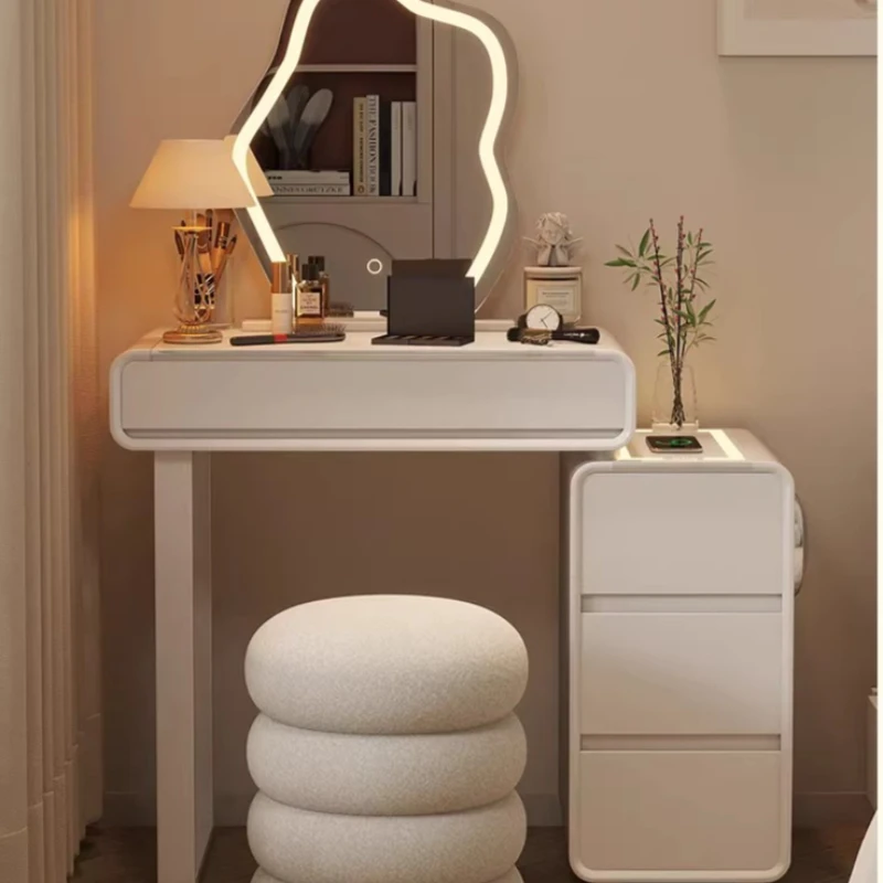 طاولات مكياج كبيرة بجانب السرير منضدة الزينة مرآة عتيقة منضدة الزينة ركن الخشب Tocadores De Maquillaje أثاث معكوسة