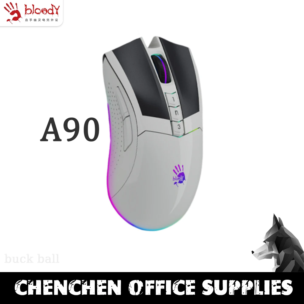 

Bloody A90 Wired Mouse Max Panda Apex Macro Gamer Mouses RGB 2000HZ 250IPS AFC Mouse Office VALORANT Game Mice For Laptop PC