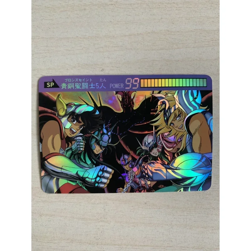 18pcs/set Saint Seiya Card Animation Characters Seiya Shiryu Phoenix Ikki Hyoga Classics Anime Collection Flash Cards Toy Gift