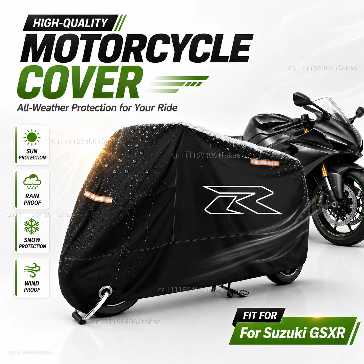 Motorcycle Cover Waterproof Outdoor All Season Dustproof UV Protective Moto Scooter Rain Cover For Suzuki GSXR 600 750 1000 GSX-