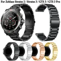 22mm Stainless Steel Band For Zeblaze Stratos 3 2 Strap For Zeblaze GTS GTR2 3 Pro/Btalk 3 Pro/Ares 3 Pro/Beyond 3 Pro Wristband