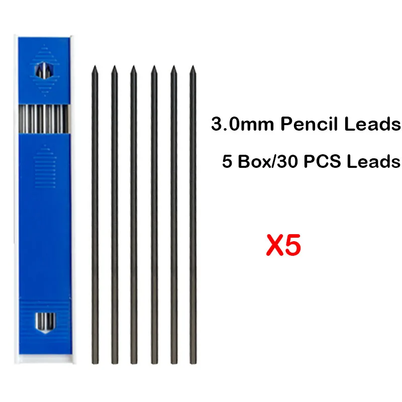 5/10/20 Boxs 3.0mm Mechanical Pencil Graphite Lead Automatic Pencil Replacement Core HB Refill Stationery School Office Supplies