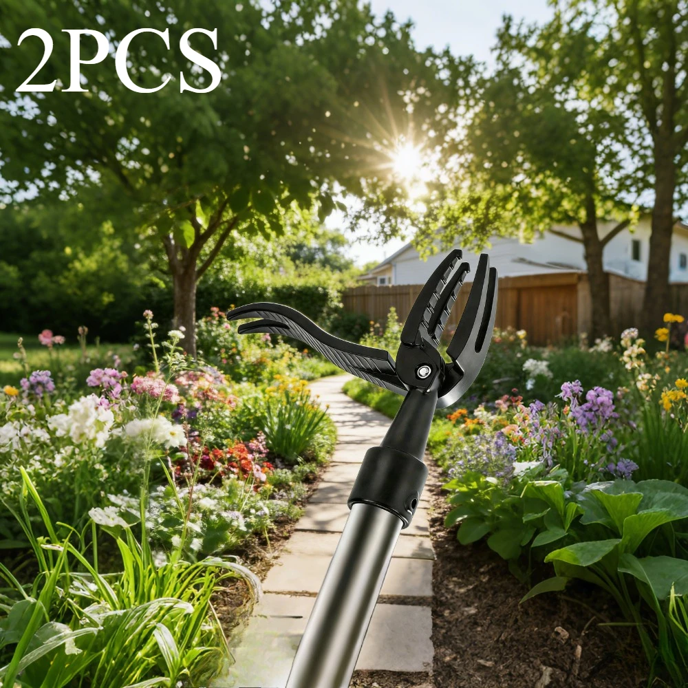 

2pcs New Standing Manual Weeder Shovel Root Remover for Garden and Horticulture,Excluding Handle, Root Pulling Tool