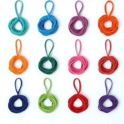 

192 Pcs Braided Rope Refill Pack Weaving Loom Loops Pot Holder Kit for Potholders Acrylic Tefull