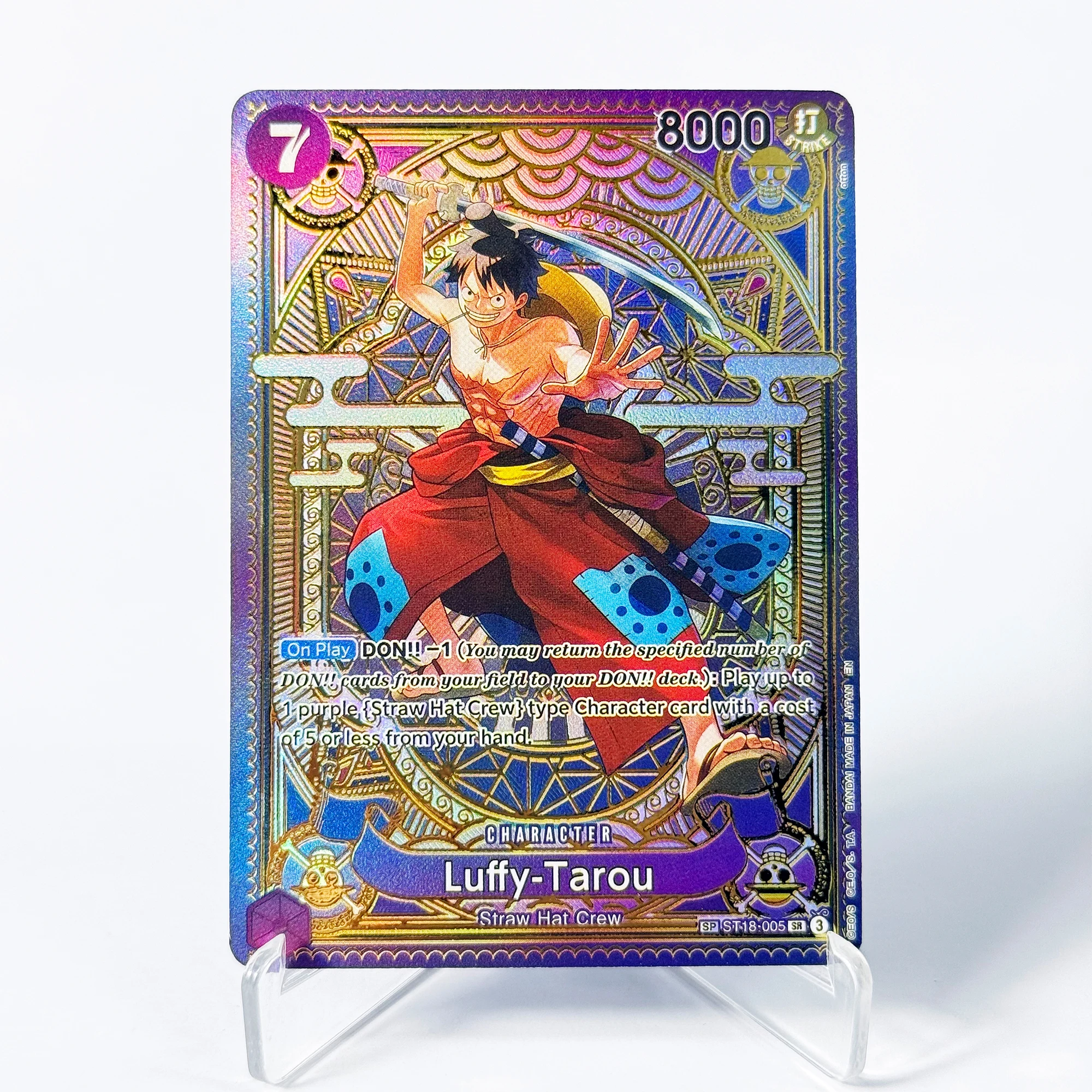One Piece A Fist of Divine Speed (OP11) Decks Card The Four Emperors/Straw Hat Crew Textures Anime Collectibles Replica Cards