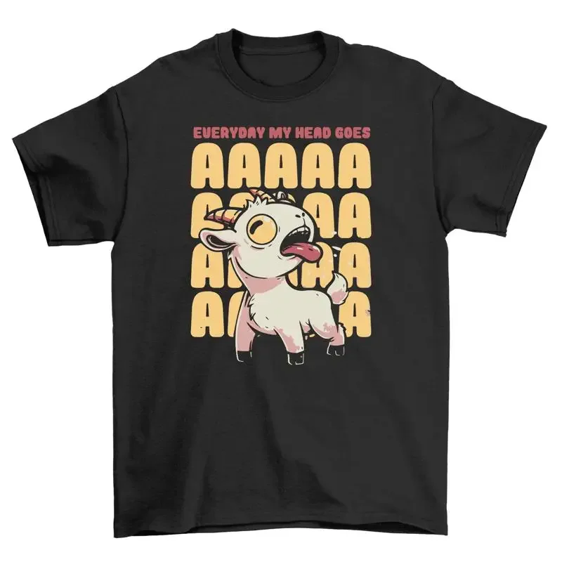 AAAAAA GOAT Funny Lover T shirt for Men and Women 100 Cotton Pr