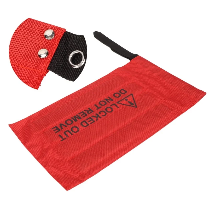 Sicherheits-Verriegelungsbeutel, verschleißfeste rote Warnschilder für den Fahrzeug-Controller-Taste