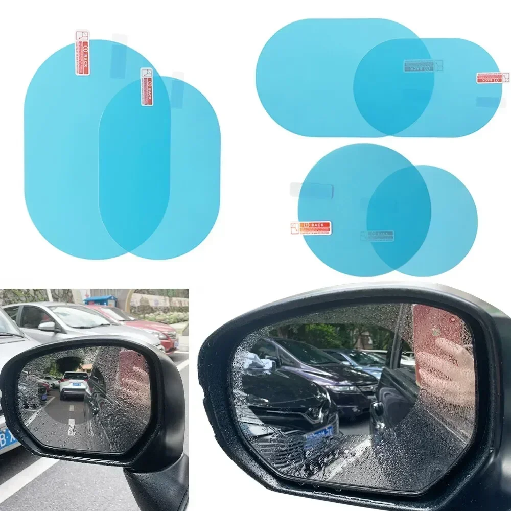 Car Rearview Mirror Rain Film Car Waterproof Anti-fog Film God Nano High-definition Anti-glare Reverse Mirror Universal