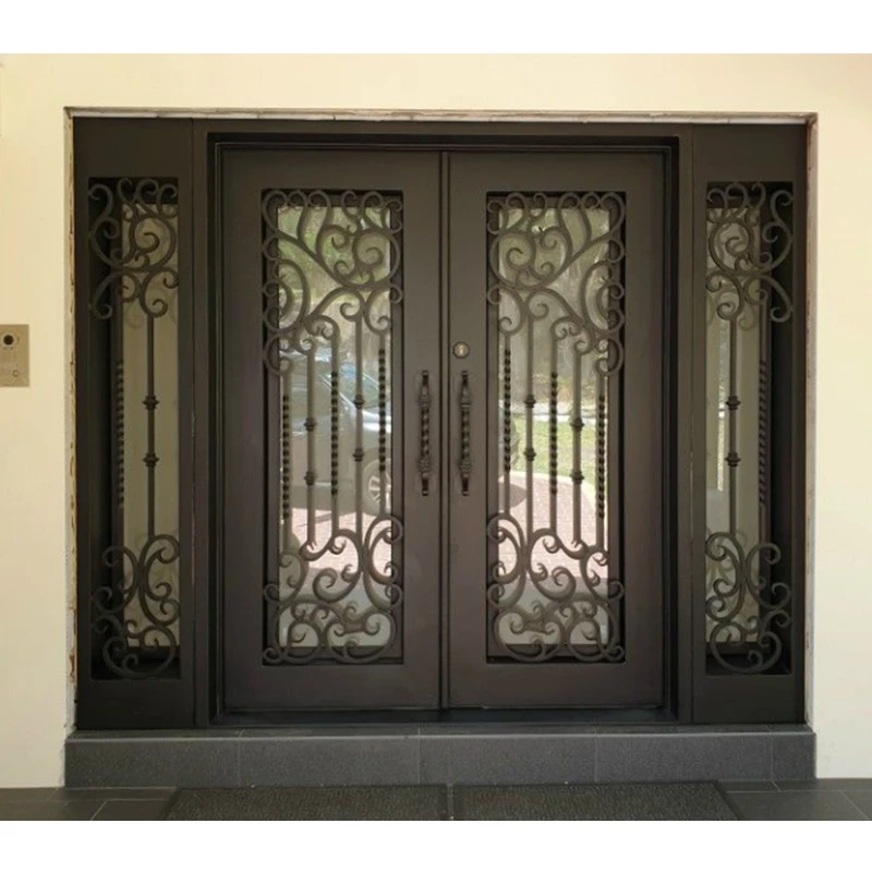 Pre-Hang Factory Wrought Iron French Doors Iron Door Designs Wrought Iron Door