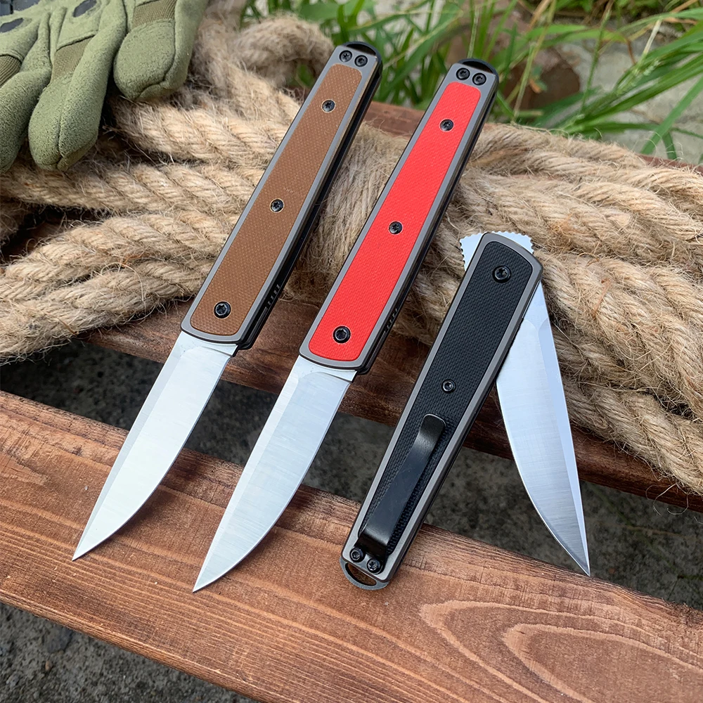 New Pocket Folding Knife 2024 8Cr13Mov Steel Blade Outdoor Camping Multifunctional Small Knives Self defense edc Hand Tools