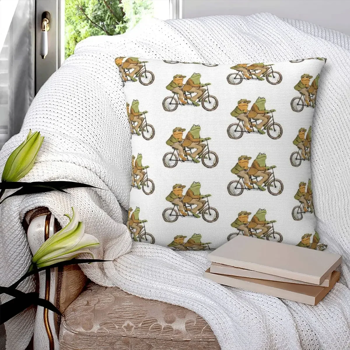 Frog And Toad Pillowcase Polyester Pillow Cover Cushion Comfort Throw Pillow Sofa Decorative Cushions Used for Home Bedroom Sofa