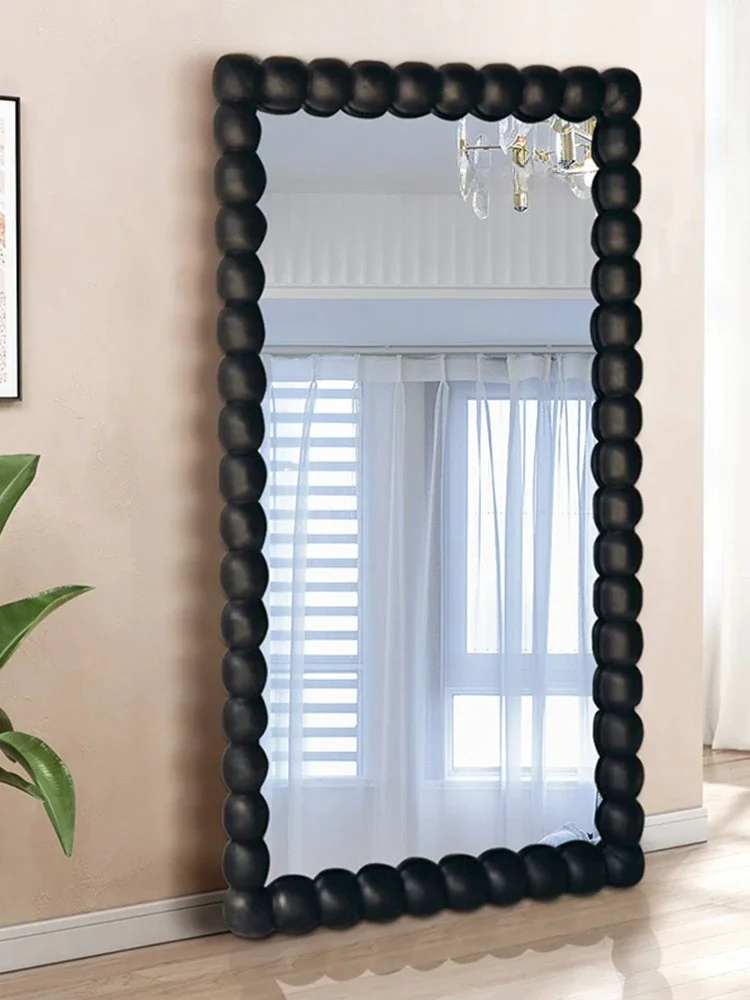 Nordic ins-style living room floor mirror, wall mounted special-shaped full-length mirror, wall hanging wall, home entry