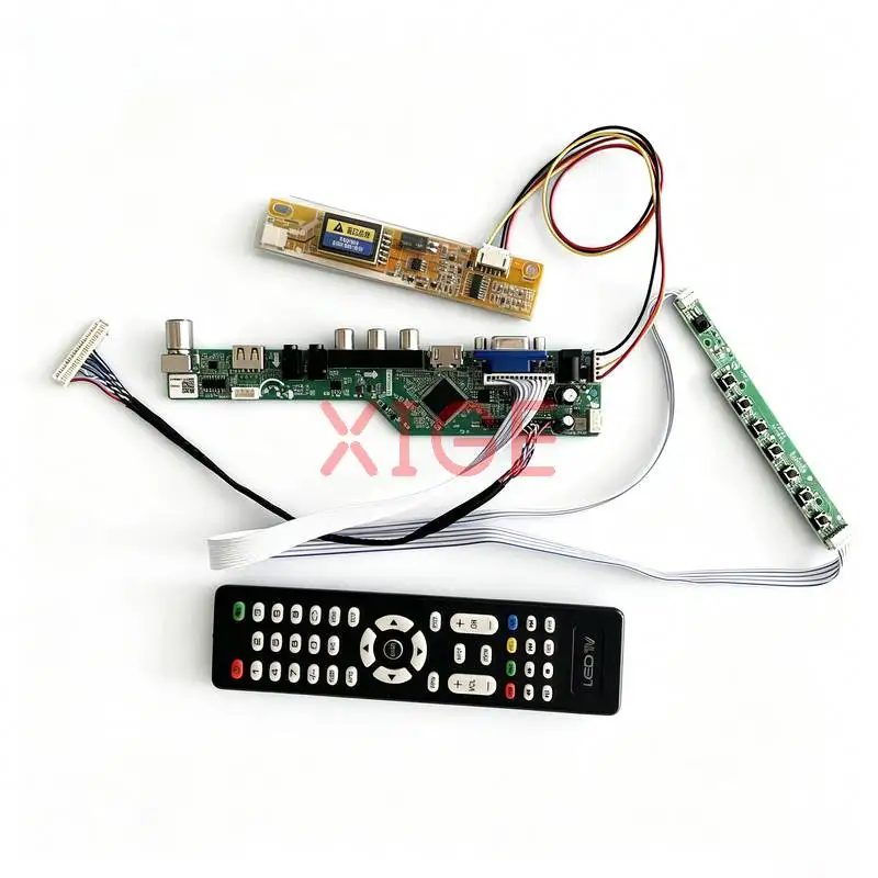 

For HSD150PX17 HSD150PX16 HSD150PX15 HSD150PX14 Matrix Controller Board Kit HDMI+VGA+AV+USB LVDS 30-Pin 1-CCFL 1024x768 1024*768