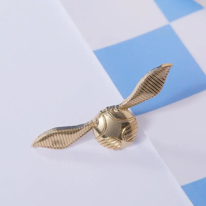 Genuine Miniso Harry Potter Peripheral Hedwig and The Golden Snitch Badge Creative Toys Cute Decorated Children's Birthday Gift