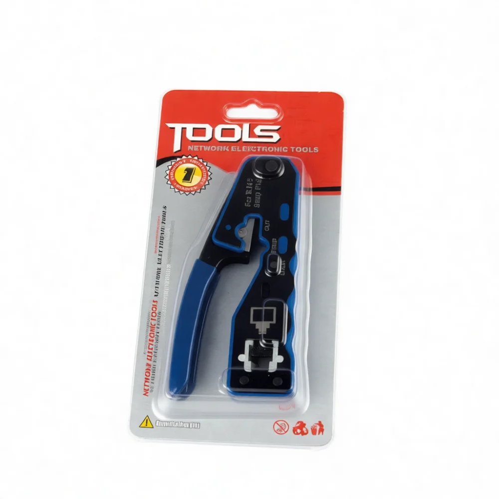 Industrial Coaxial Cable Crimping Plier For RG59 RG6 RG11 Connector Compression Tool Network Wire Termination Handheld Equipment