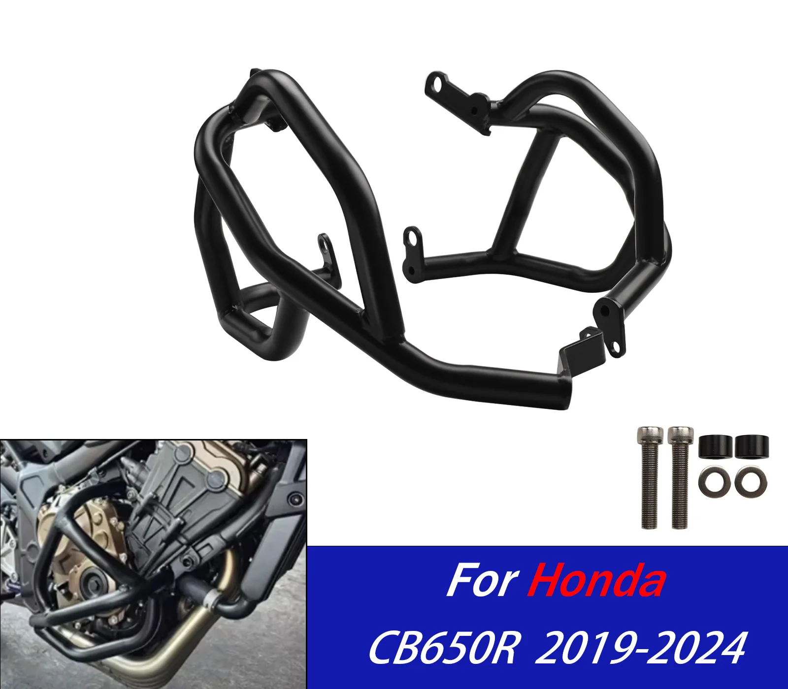 

For CB650R Crash Bar Engine Guard Frame Bumper For Honda CB650R 2019-2024 CB650 R Motorcycle Highway Fall Protection Accessories