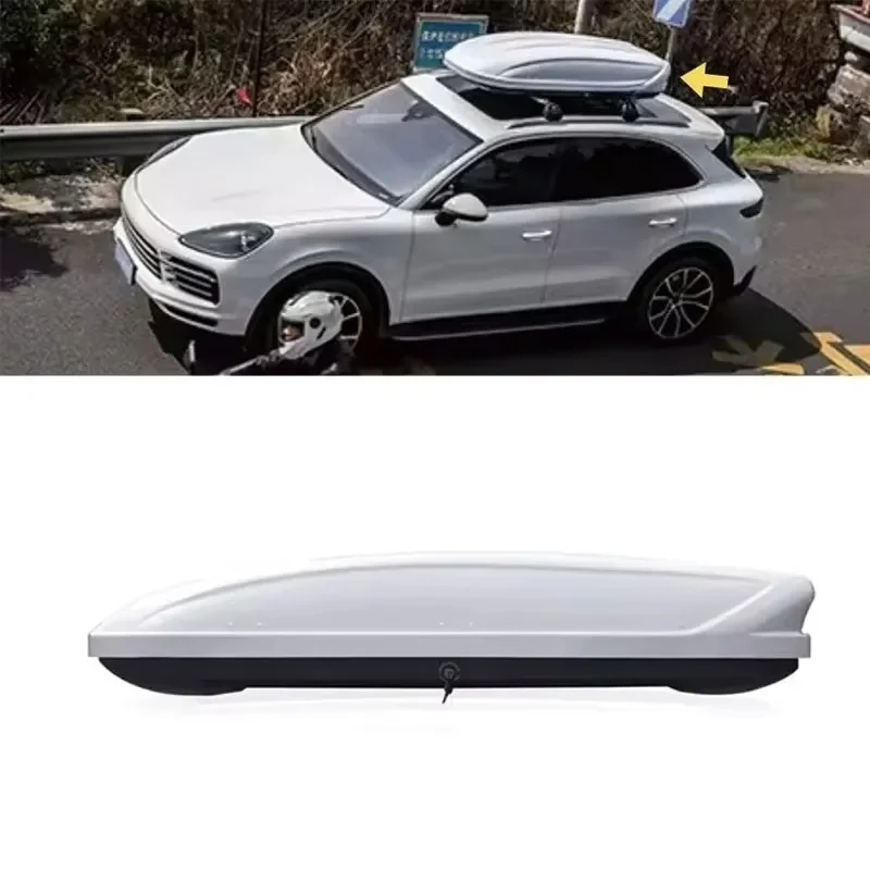 High Quality Universal Car Roof Luggage Bag Storage Top Cargo Box White 420L for SUV Travel Cargo Carrier Supplement Tiyepor