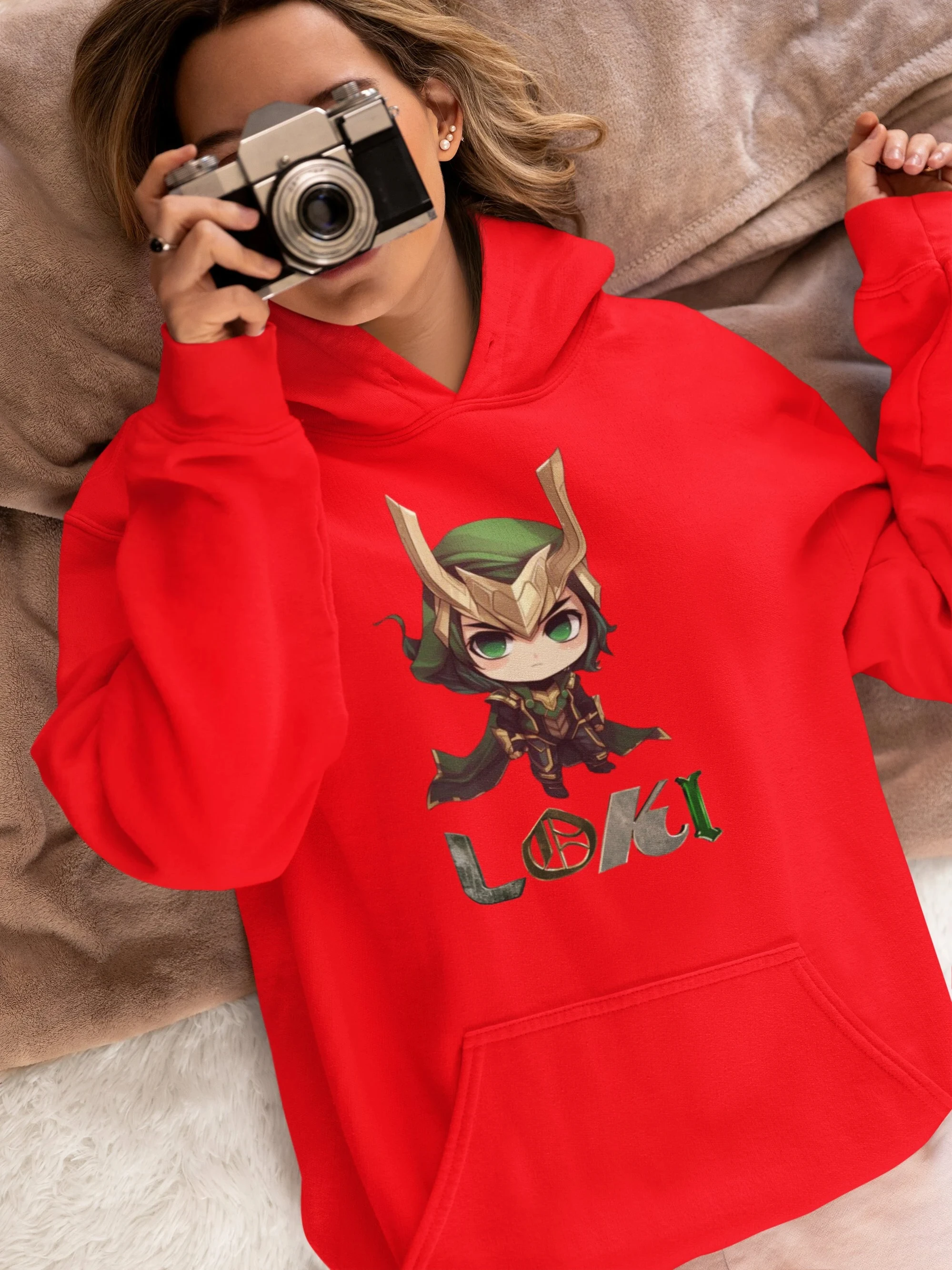 

Толстовка с капюшоном Chibi Loki, свитер с капюшоном Marvel Loki, милая толстовка с капюшоном в стиле каваи, удобная толстовка с капюшоном, отличный подарок