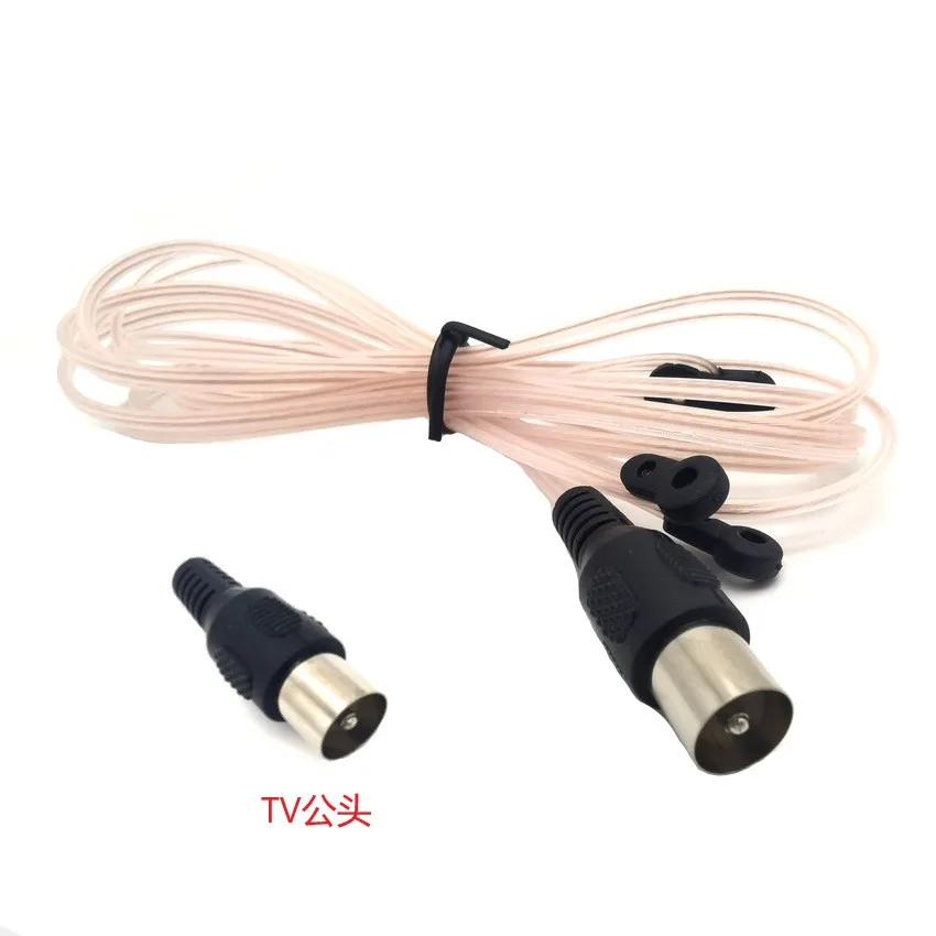 FM radio antenna MD audio amplifier FM boost signal receiver antenna transparent straight female antenna