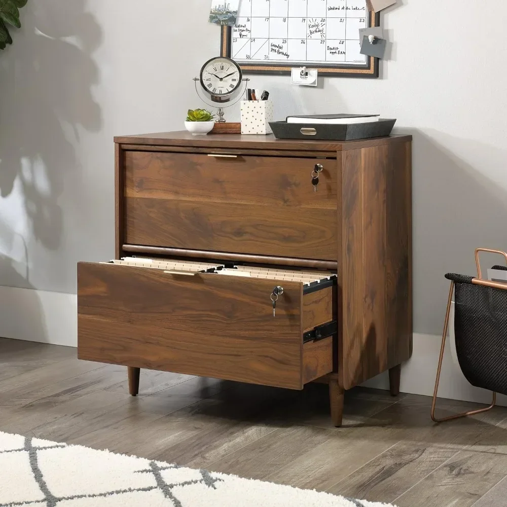 Simple Place Lateral File Wood Cabinet Grand Walnut Finish 5-tier Chest Of Drawers With Wheels Desk Filing Cabinet