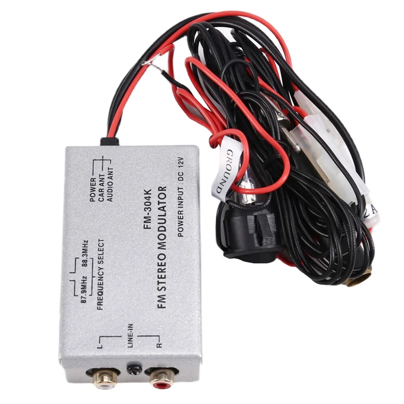 ABSQ-In-Car Factory Radio Enhancement With RCA AUX Audio Input Adapter And FM Wired Modulator