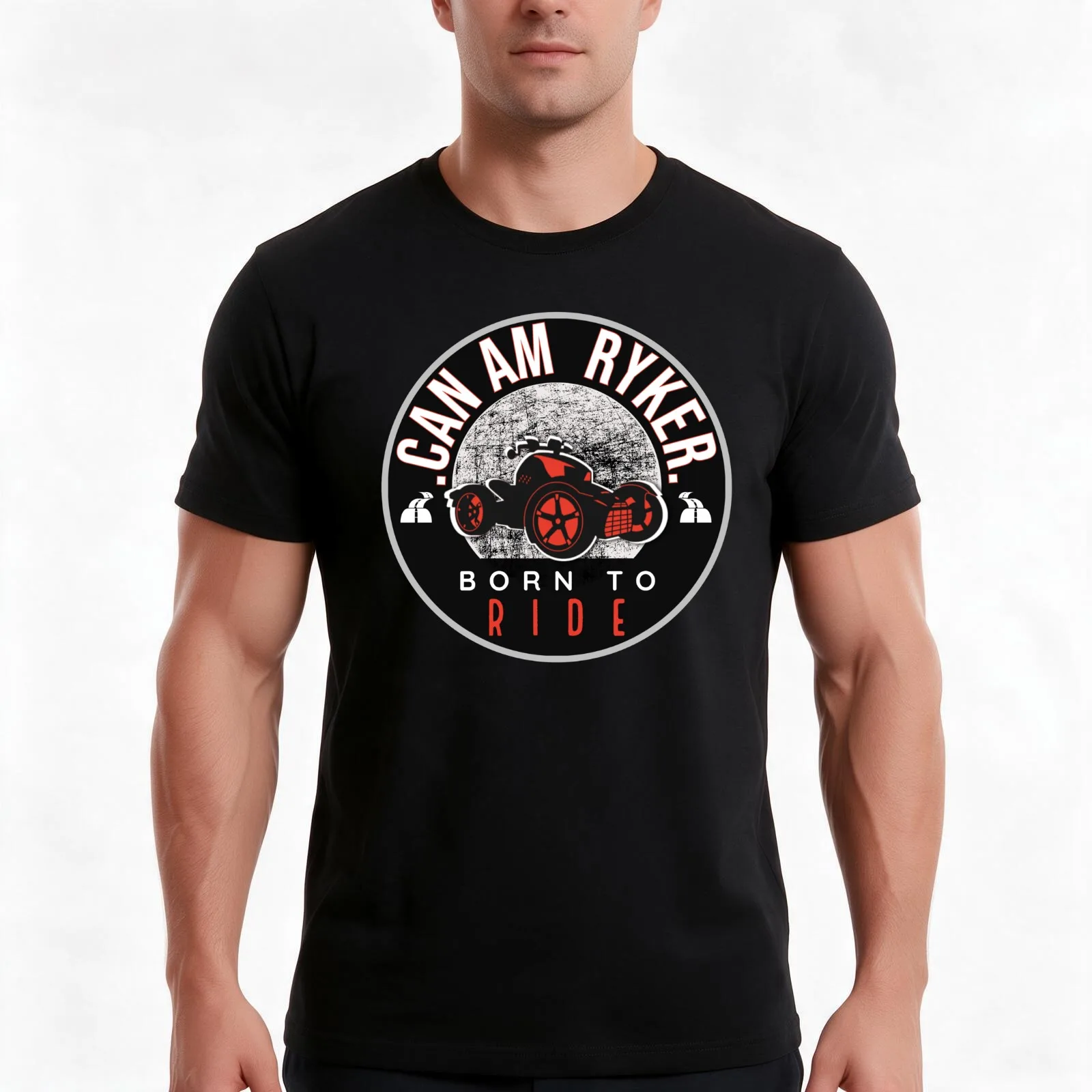 Ryker born to ride T-Shirt Summer Casual Cotton Tee Oversized Streetwear Tops Vintage Graphic Print Loose Fit Short Sleeve