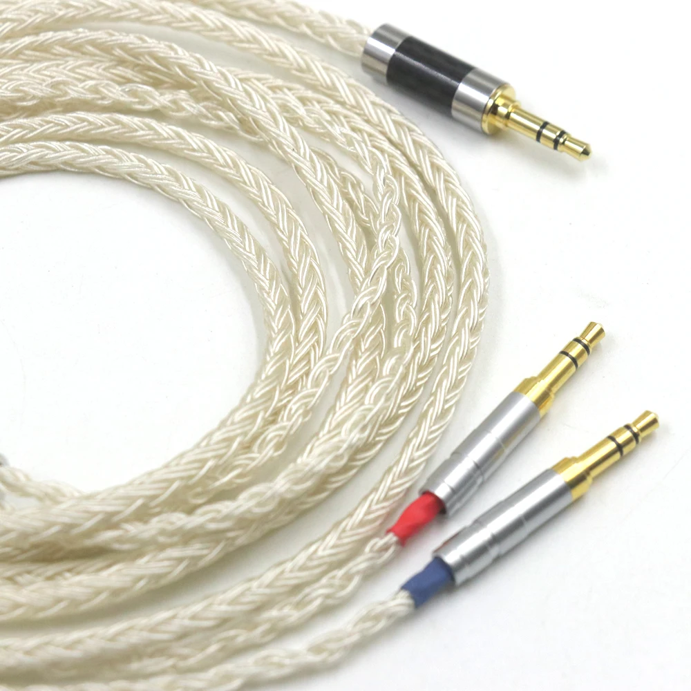 16 Cores Silver Plated For 3.5 Hifiman Ananda Sundara HE1000se HE6se HE400 Z7M2 2.5/3.5/4.4mm Headphone Balance Cable