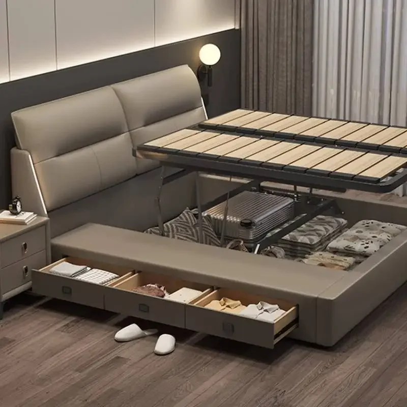 Storage Vintage Double Bed Australia Designs Japanese Wooden Double Bed King Size Floating Camas De Dormitorio Furniture