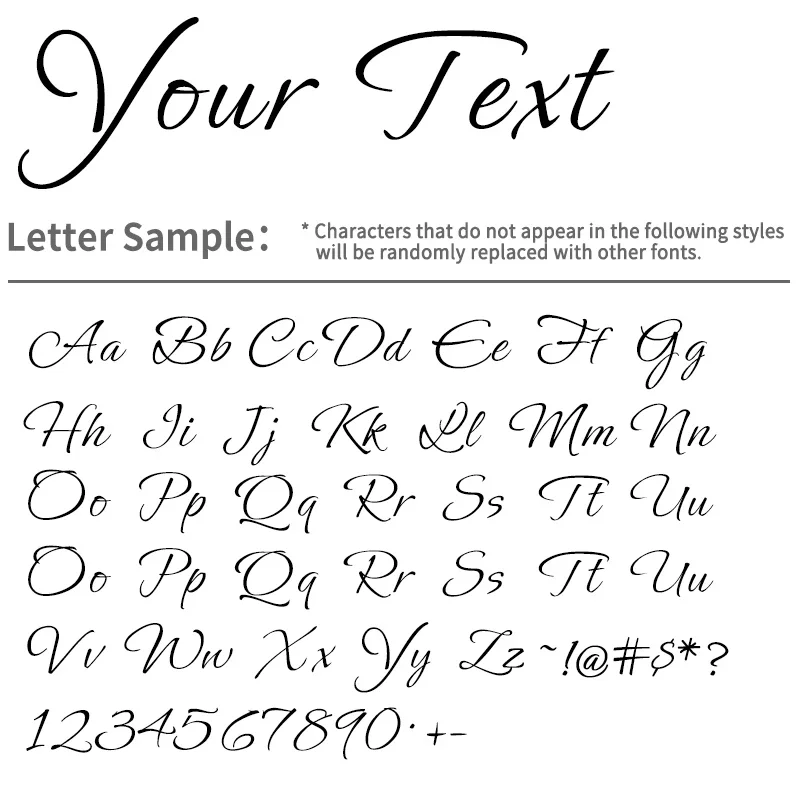 1PC Custom Only Text Personalized Car Stickers Waterproof DIY Auto Window Bumper Hood Rear Windshield Vinyl Decals